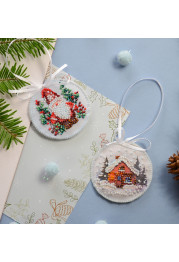 Christmas Ornament Bead Embroidery Kit "Winter wizard"