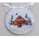 Christmas Ornament Bead Embroidery Kit "Winter wizard"
