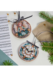 Christmas Ornament Bead Embroidery Kit "The spirit of the holiday"