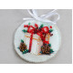 Christmas Ornament Bead Embroidery Kit "New Year's gift"