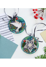 Christmas Ornament Bead Embroidery Kit "New joy"