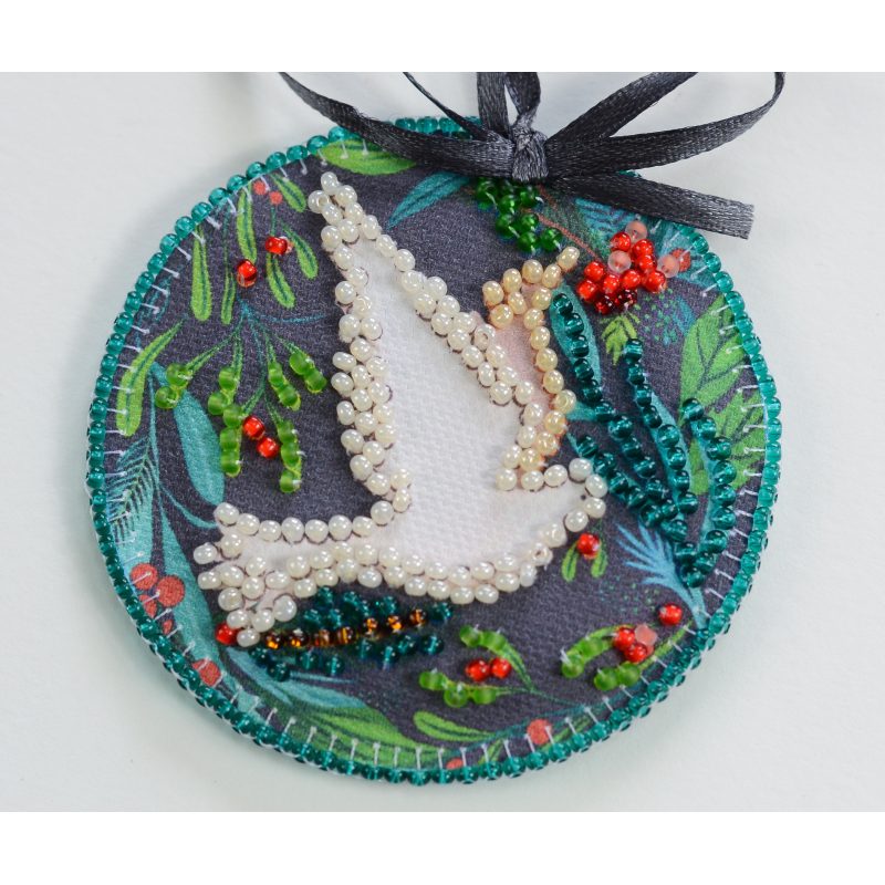Christmas Ornament Bead Embroidery Kit "New joy"