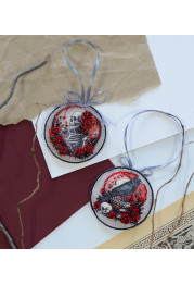 Christmas Ornament Bead Embroidery Kit "Eerie beauty"