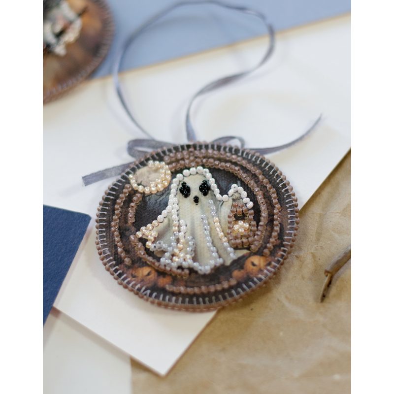 Christmas Ornament Bead Embroidery Kit "Midnight Horrors"