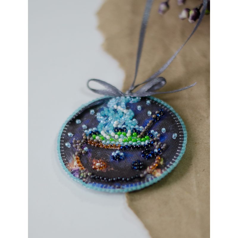 Christmas Ornament Bead Embroidery Kit "Spell Potion"