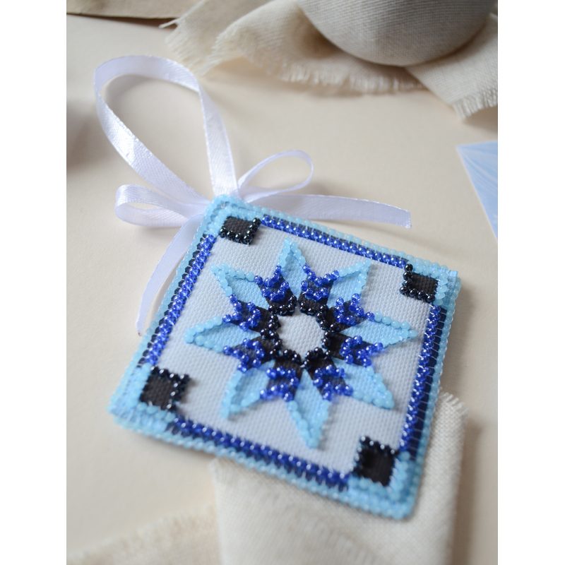 Christmas Ornament Bead Embroidery Kit "Winter Vibes"