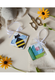 Christmas Ornament Bead Embroidery Kit "Sweet honey"
