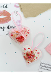 Christmas Ornament Bead Embroidery Kit "Magical Love"