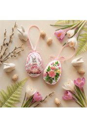 Christmas Ornament Bead Embroidery Kit "Easter Bunny"