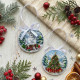 Christmas Ornament Bead Embroidery Kit "By the Christmas Tree"