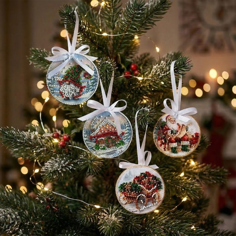 Christmas Ornament Bead Embroidery Kit "Woodland Wonder"