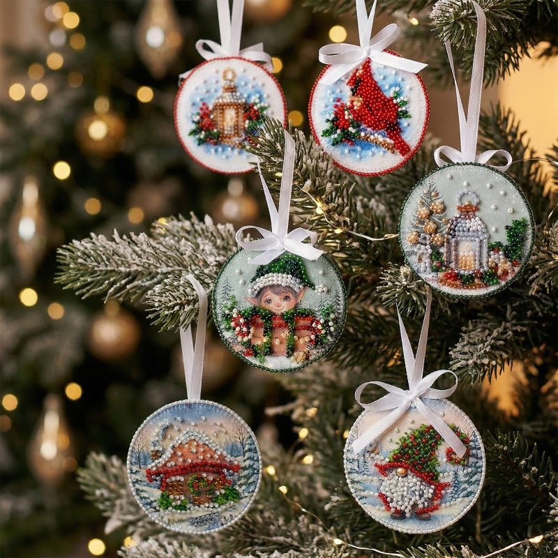 Christmas Ornament Bead Embroidery Kit "Christmas Singing"