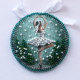 Christmas Ornament Bead Embroidery Kit "Ballet of the Winter Night"