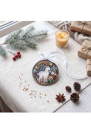 Christmas Ornament Bead Embroidery Kit "Under the Christmas Star"