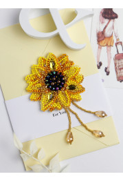 Christmas Ornament Bead Embroidery Kit "Little sun"