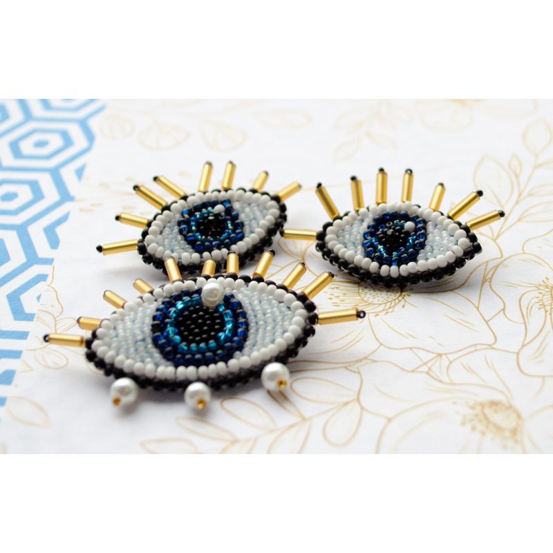 Christmas Ornament Bead Embroidery Kit "Mirror of the Soul"