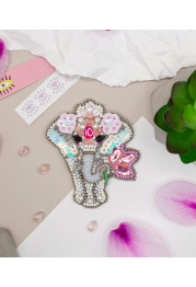 Christmas Ornament Bead Embroidery Kit "Symbol of luck"