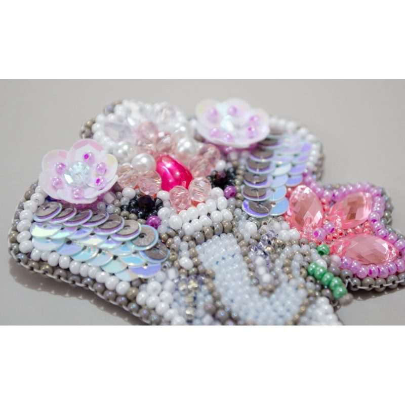 Christmas Ornament Bead Embroidery Kit "Symbol of luck"