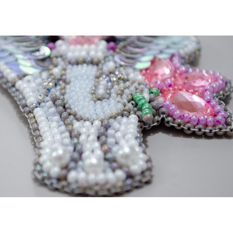 Christmas Ornament Bead Embroidery Kit "Symbol of luck"