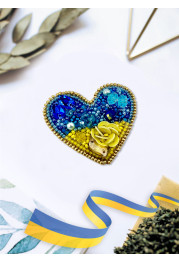 Christmas Ornament Bead Embroidery Kit "My heart"