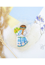 Christmas Ornament Bead Embroidery Kit "Ukrainian girl"