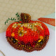 Christmas Ornament Bead Embroidery Kit "Golden pumpkin"