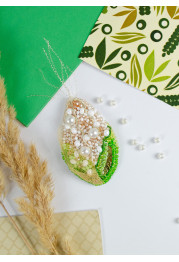Christmas Ornament Bead Embroidery Kit "Corn"