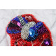 Christmas Ornament Bead Embroidery Kit "Heartbeat"