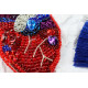 Christmas Ornament Bead Embroidery Kit "Heartbeat"