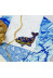 Christmas Ornament Bead Embroidery Kit "Blue whale"