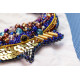 Christmas Ornament Bead Embroidery Kit "Blue whale"
