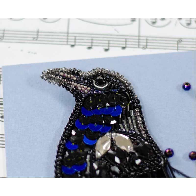 Christmas Ornament Bead Embroidery Kit "Harbinger of Darkness"