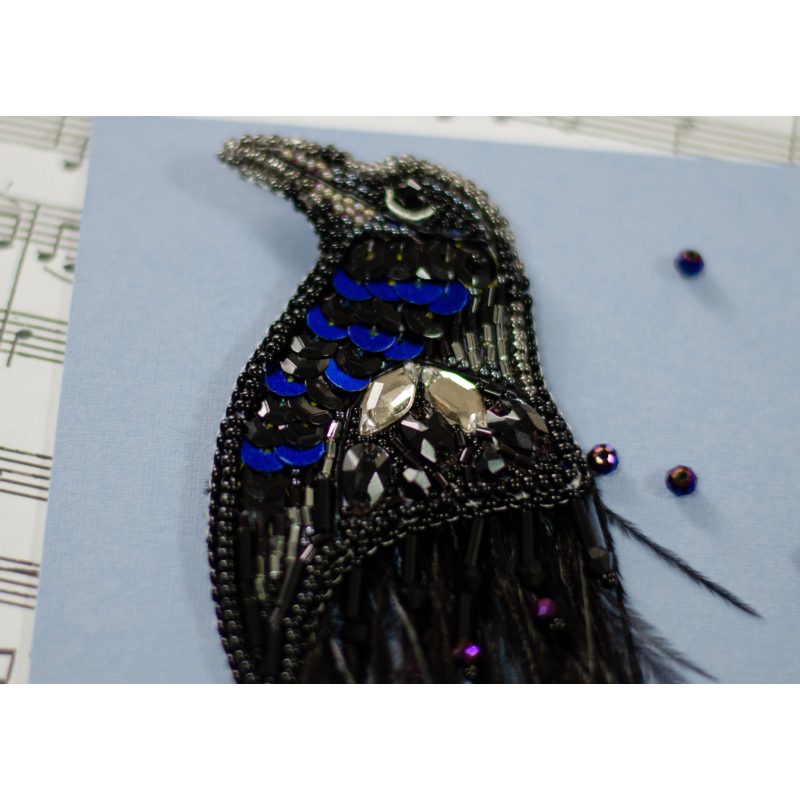 Christmas Ornament Bead Embroidery Kit "Harbinger of Darkness"