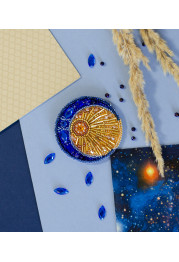Christmas Ornament Bead Embroidery Kit "Celestial Duet"