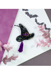 Christmas Ornament Bead Embroidery Kit "Witchcraft business"