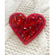 Christmas Ornament Bead Embroidery Kit "Little heart"