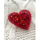Christmas Ornament Bead Embroidery Kit "Little heart"