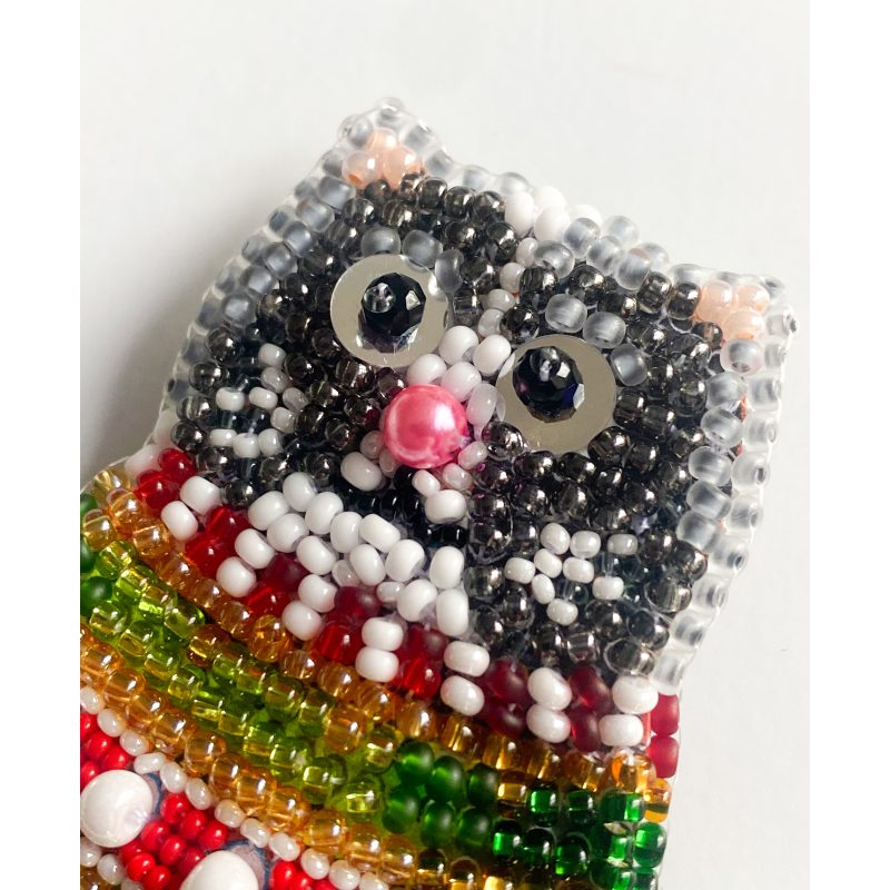 Christmas Ornament Bead Embroidery Kit "In a Sweater"