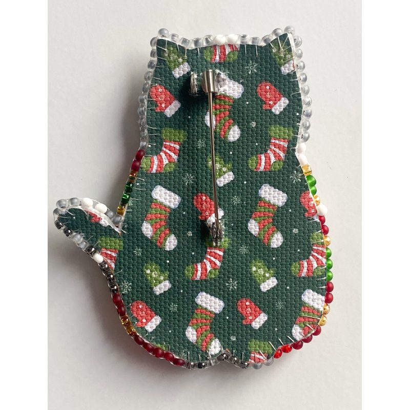 Christmas Ornament Bead Embroidery Kit "In a Sweater"