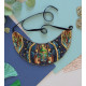 Bead Embroidery Kit on Art Canvas "Emerald Talisman"