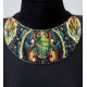 Bead Embroidery Kit on Art Canvas "Emerald Talisman"