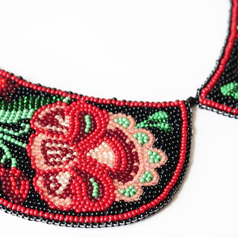 Bead Embroidery Kit on Art Canvas "Collar “Ethno Code”"