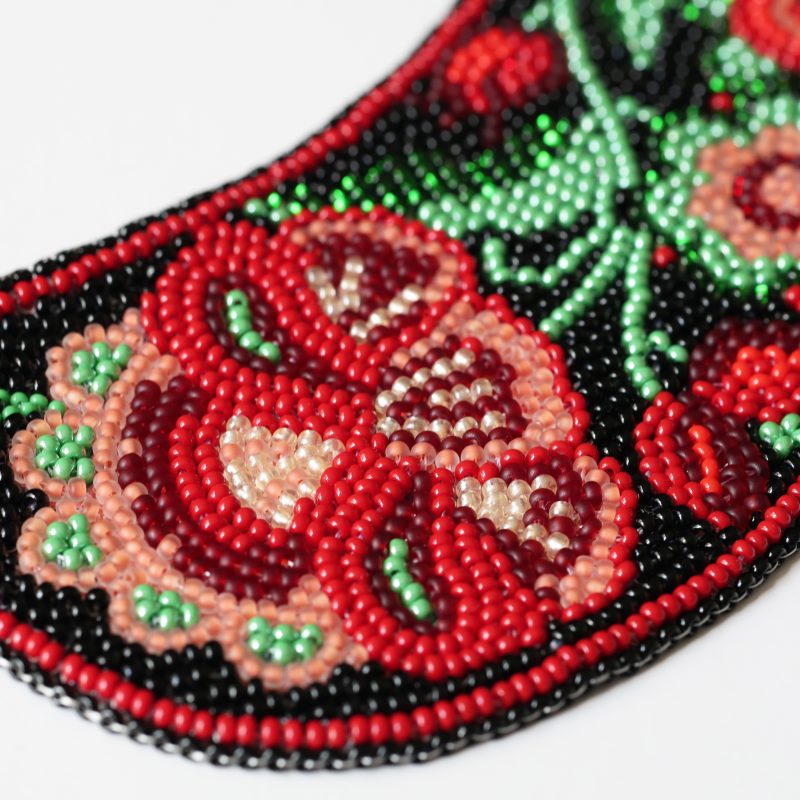 Bead Embroidery Kit on Art Canvas "Collar “Ethno Code”"