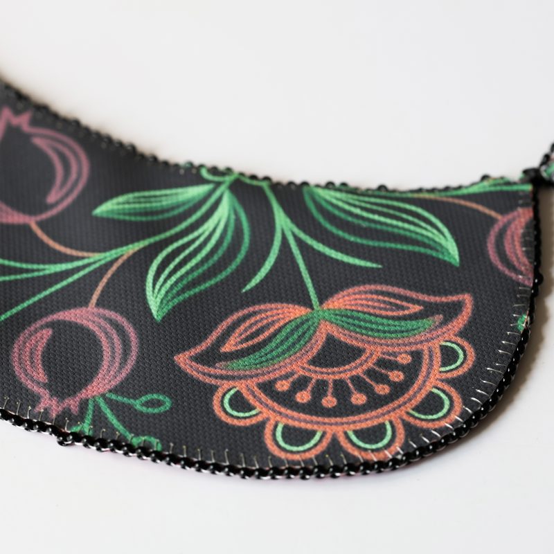 Bead Embroidery Kit on Art Canvas "Collar “Ethno Code”"