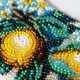 Bead Embroidery Kit on Art Canvas "Collar “Citrus Tenderness”"