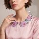 Bead Embroidery Kit on Art Canvas "Collar "Rose Veil""