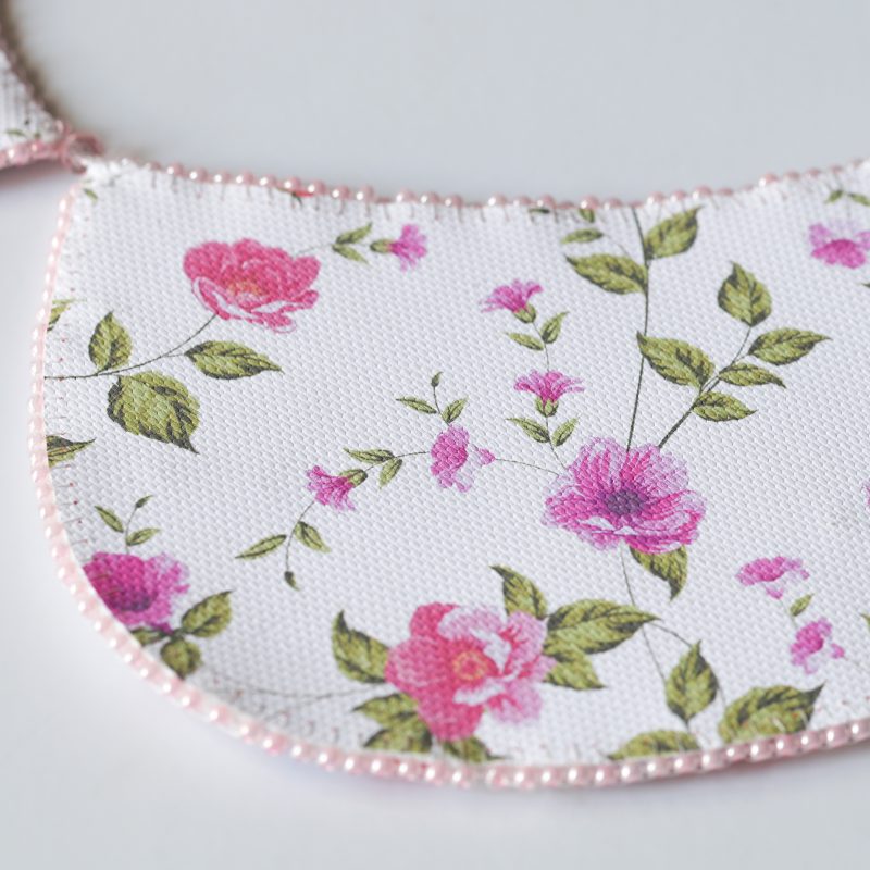 Bead Embroidery Kit on Art Canvas "Collar "Rose Veil""