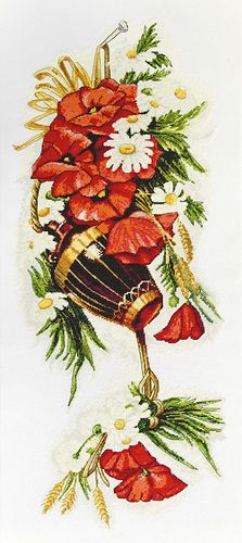 Cross Stitch Kit "Field flowers"