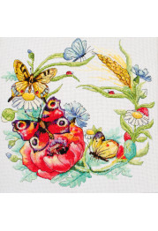 Cross Stitch Kit "Summer wreath"