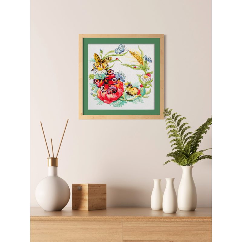 Cross Stitch Kit "Summer wreath"